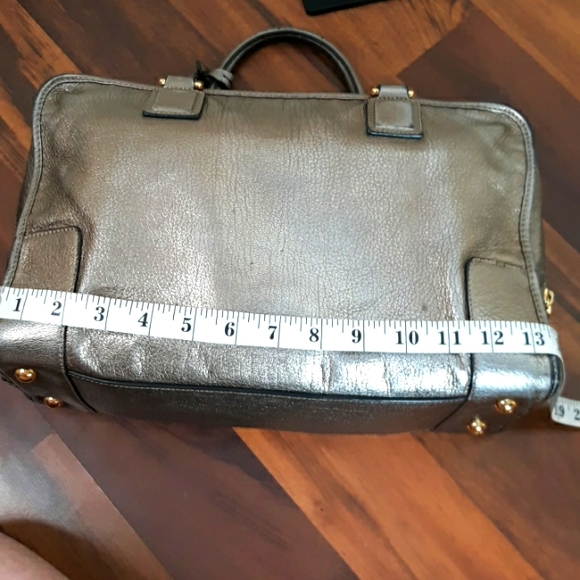 Loewe Amazona 35 Silver Handbag With Lock and Key - Picture 15 of 16